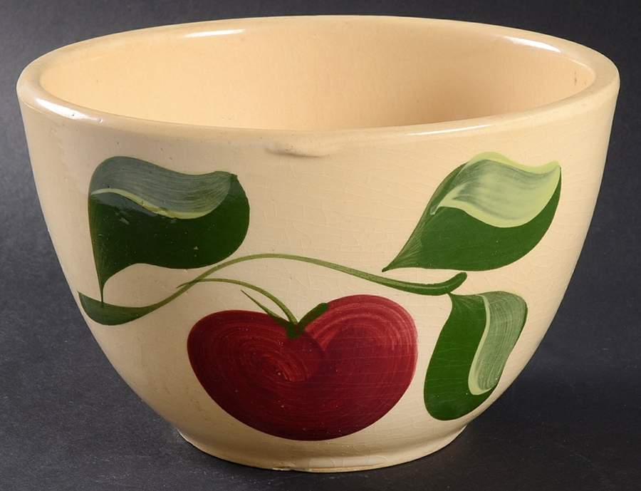 Apple 7" Nested Mixing Bowl by Watt Pottery-1