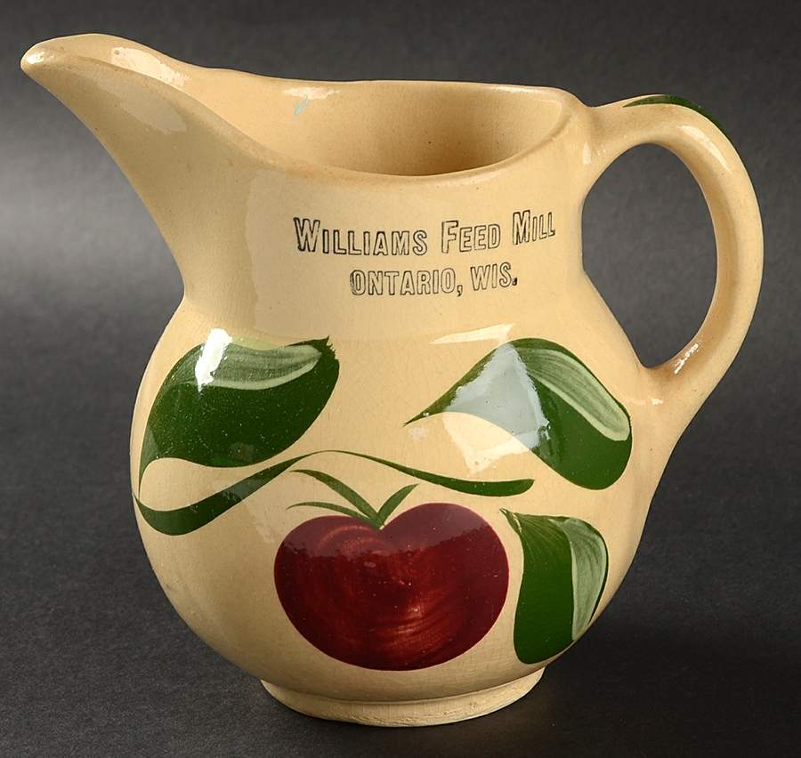 Apple 16 Oz Pitcher by Watt Pottery-1