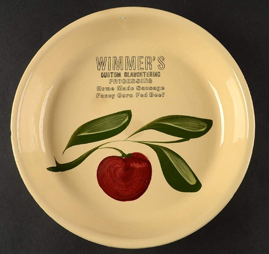 Apple Pie Serving Plate by Watt Pottery-1
