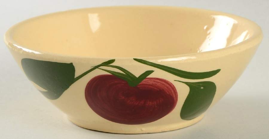 Apple Rice Bowl by Watt Pottery-1