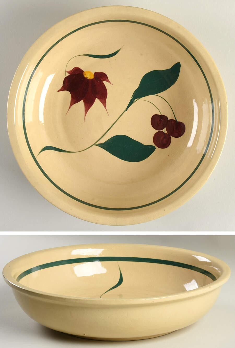 Cherry 13" Pasta Serving Bowl by Watt Pottery-1