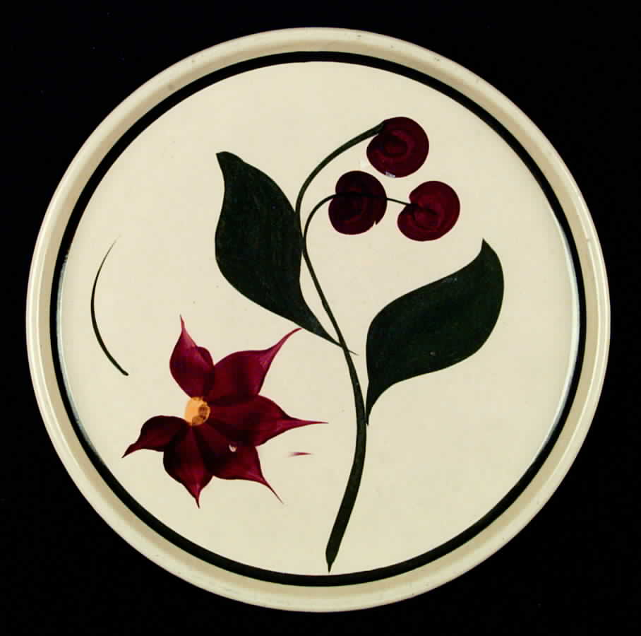 Cherry 15" Chop Plate (Round Platter) by Watt Pottery-1