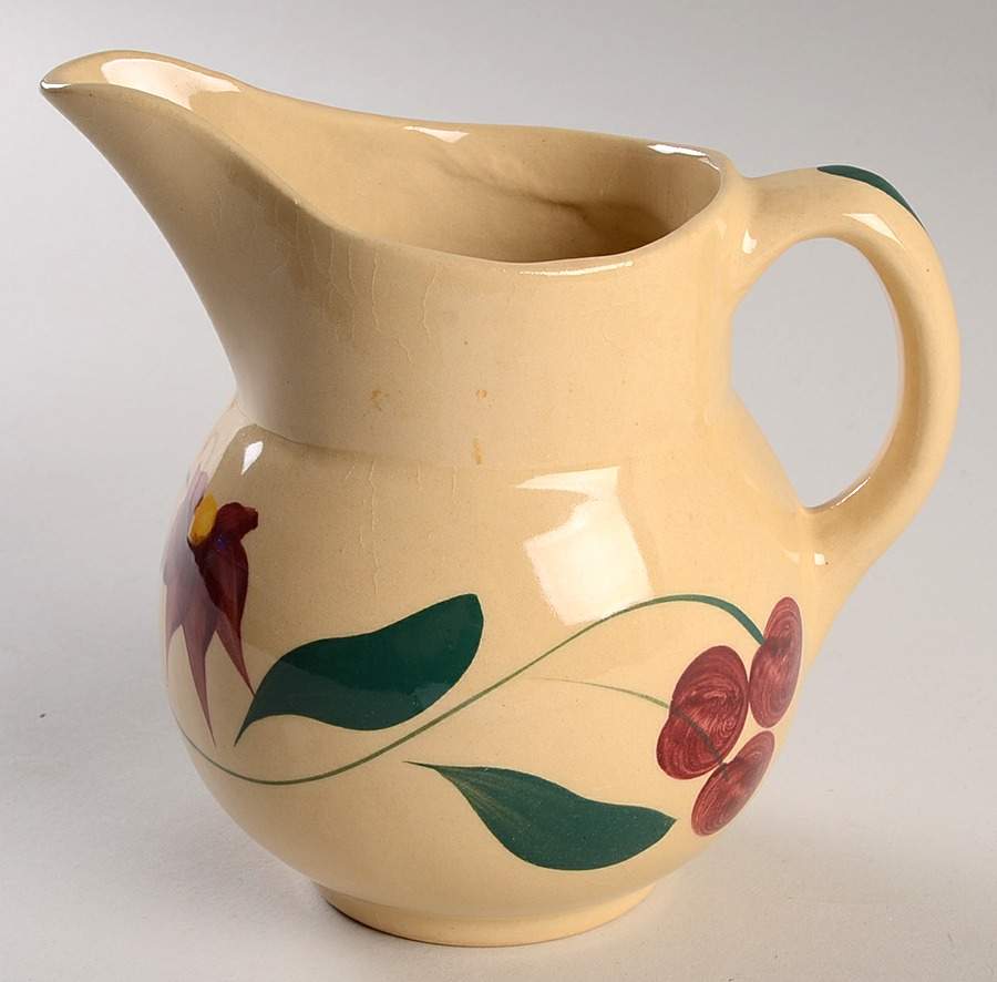 Cherry 16 Oz Pitcher by Watt Pottery-1