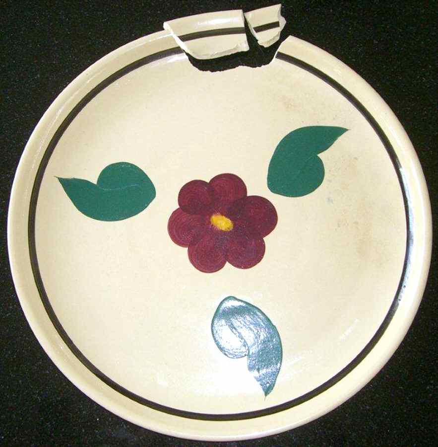 Rio Rose 15" Pasta Serving Bowl by Watt Pottery-1