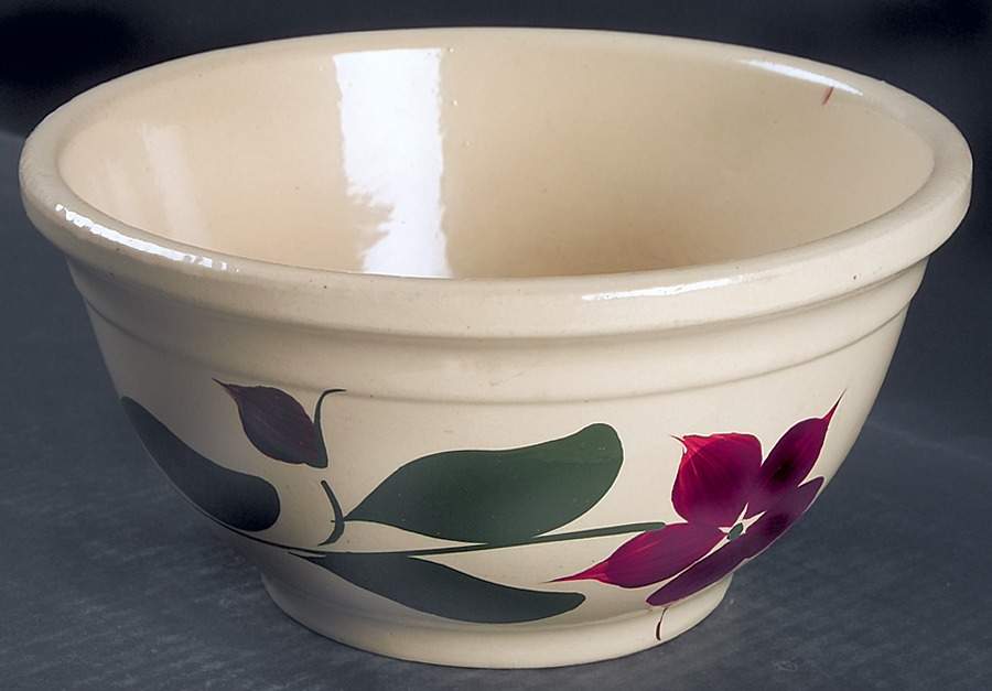 Starflower 9" Mixing Bowl by Watt Pottery-1