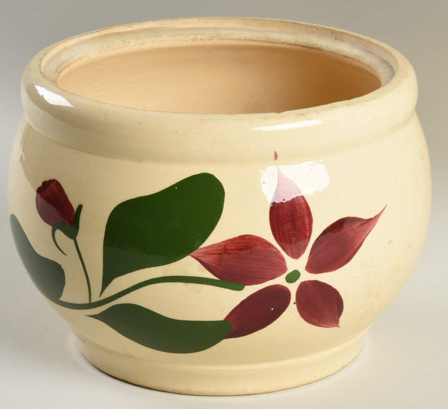 Starflower Cookie Jar No Lid by Watt Pottery-1