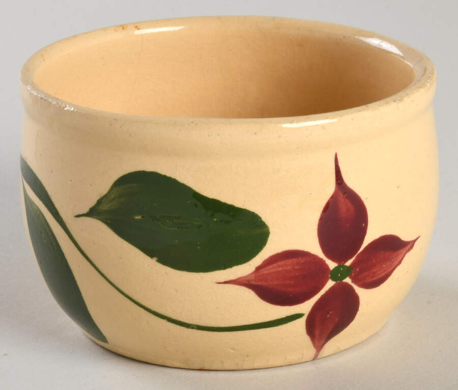 Starflower Open Sugar Bowl by Watt Pottery-1