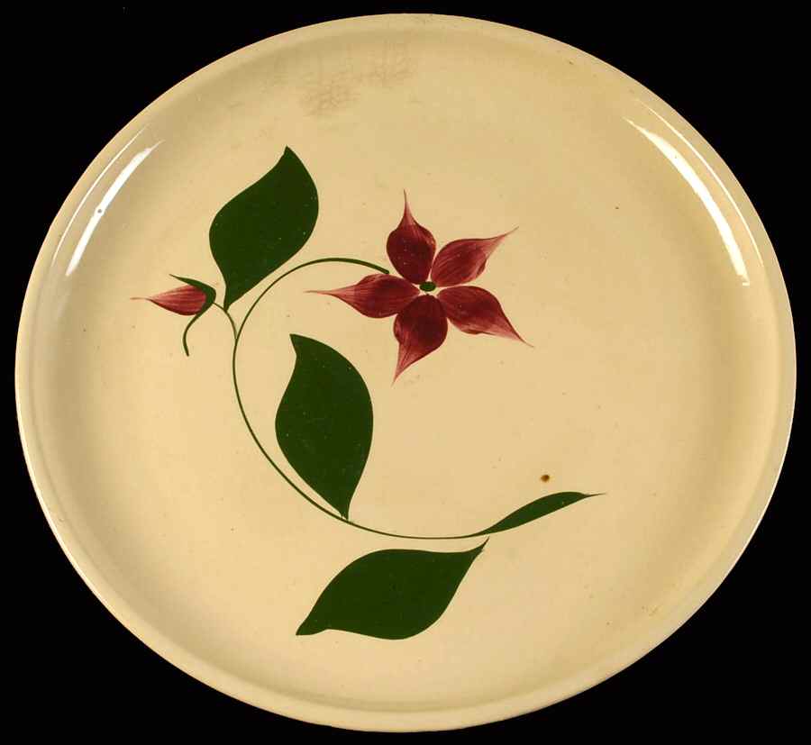 Starflower 15" Chop Plate (Round Platter) by Watt Pottery-1