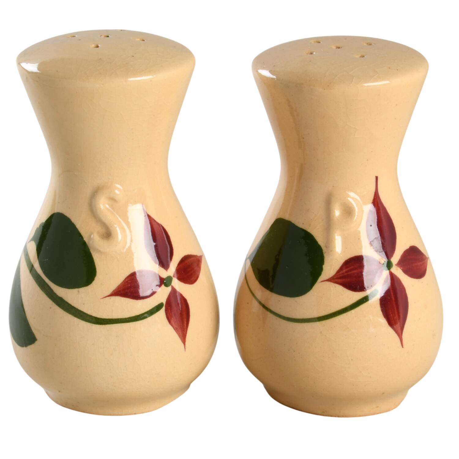Starflower Salt & Pepper Set by Watt Pottery-1