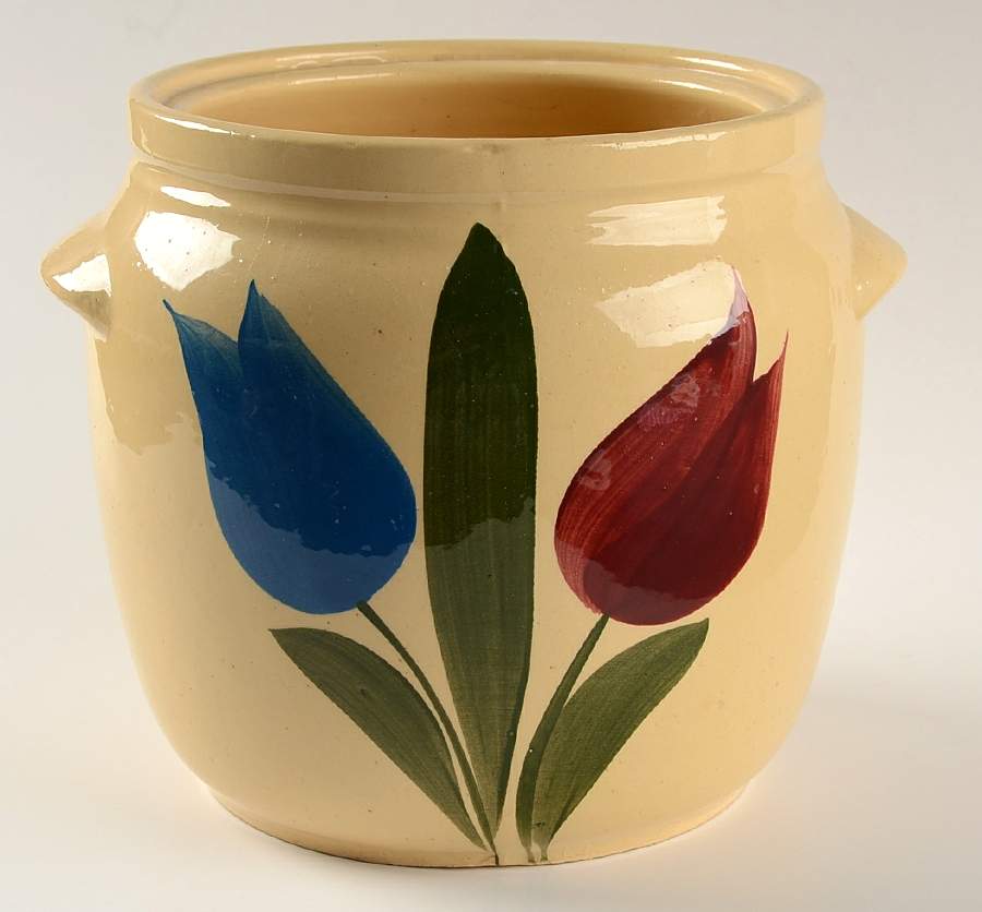 Tulip Cookie Jar #503 No Lid by Watt Pottery-1