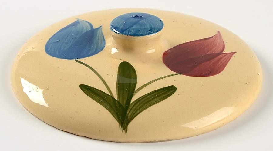 Tulip Lid for Cookie Jar #503 by Watt Pottery-1