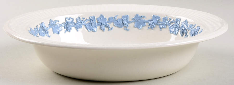 2804 (Edme, Blue Grapes) 9" Oval Vegetable Bowl by Wedgwood-1