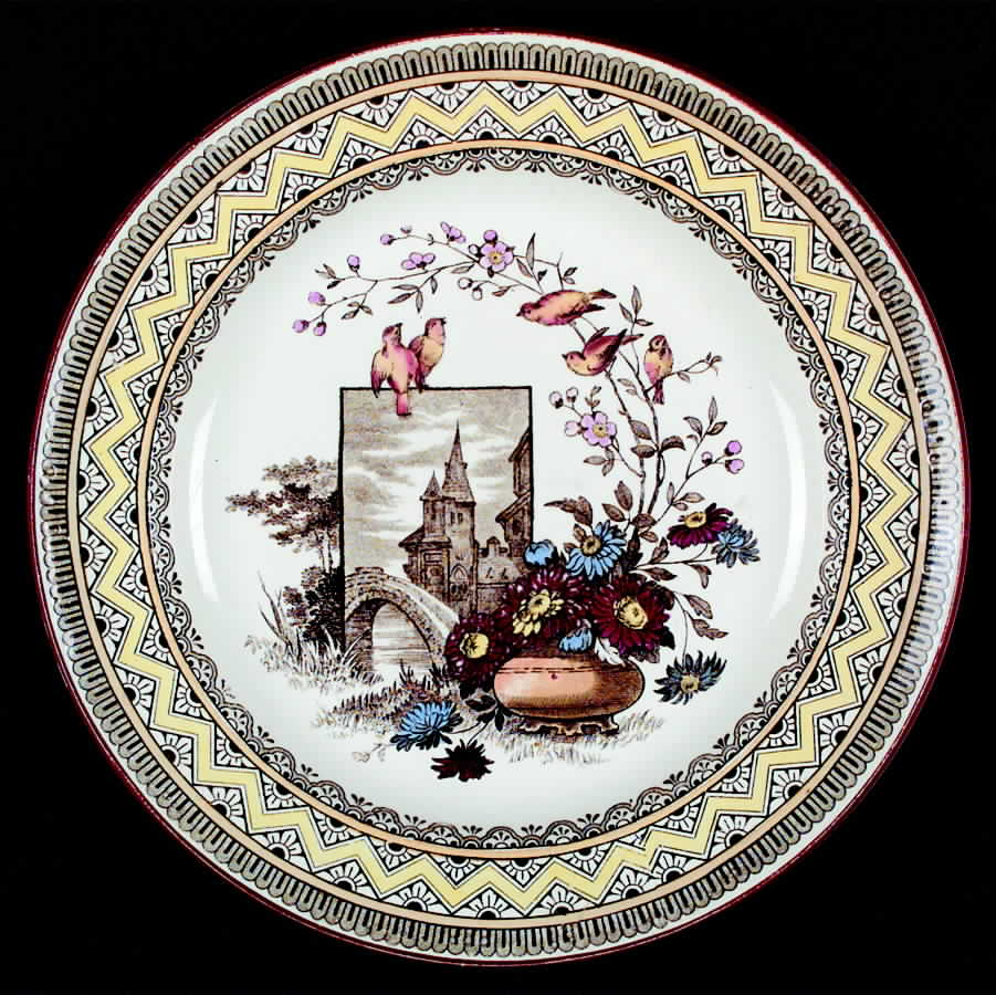 Edinburgh Brown Multicolor Salad Plate by Wedgwood-1
