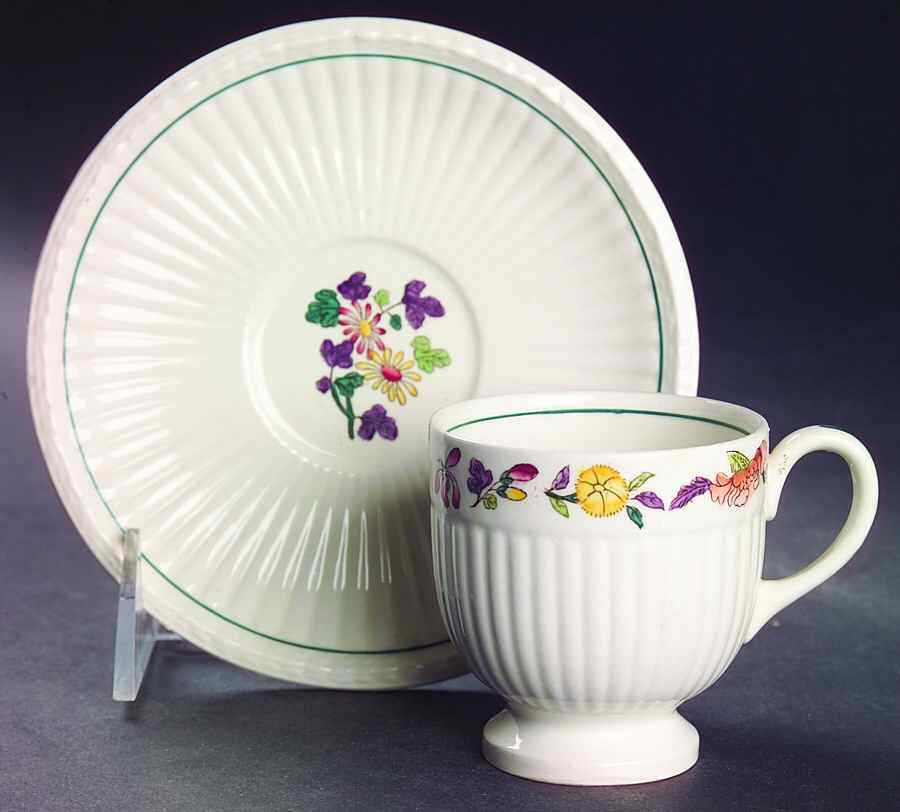 A6463-AK6463 Footed Demitasse Cup & Saucer Set by Wedgwood-1