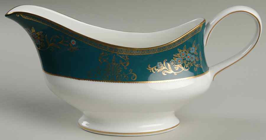 Agincourt Blue Gravy Boat by Wedgwood-1