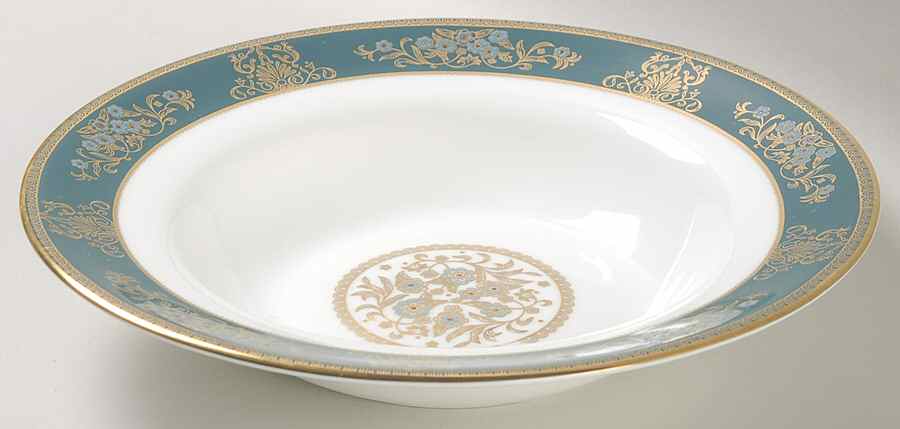 Agincourt Blue Rim Soup Bowl by Wedgwood-1