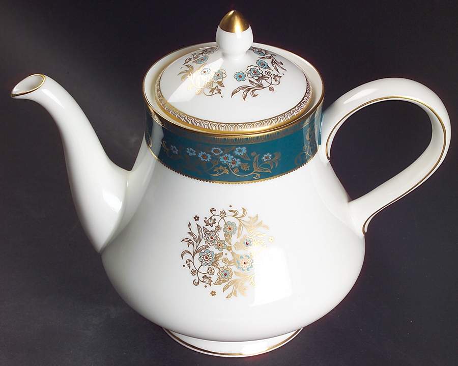 Agincourt Blue Teapot & Lid by Wedgwood-1
