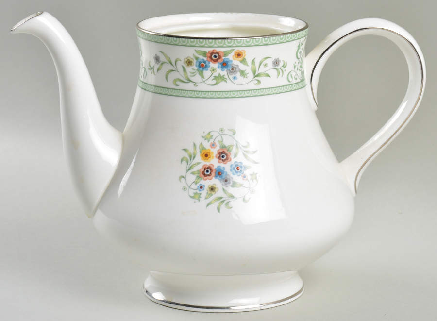 Agincourt Green Teapot No Lid by Wedgwood-1