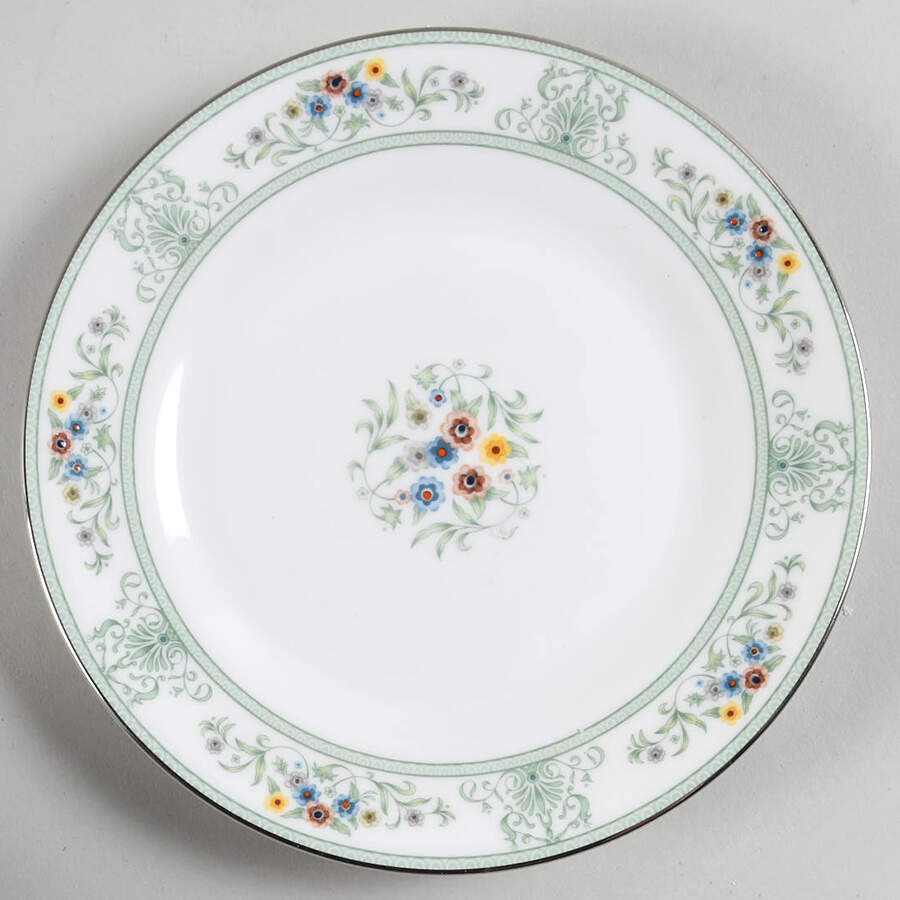 Agincourt Green Bread & Butter Plate by Wedgwood-1