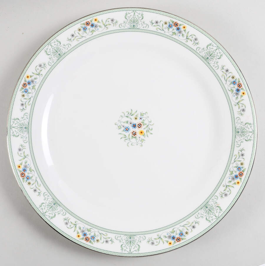 Agincourt Green 13" Chop Plate (Round Platter) by Wedgwood-1