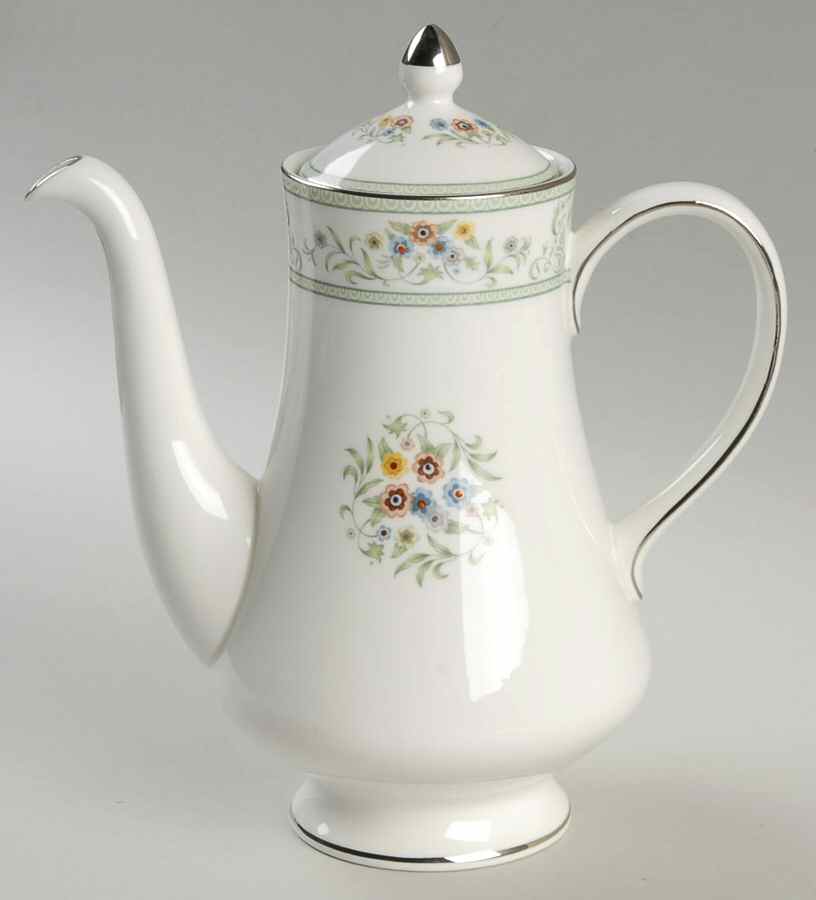 Agincourt Green Small Coffee Pot & Lid by Wedgwood-1