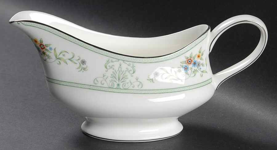 Agincourt Green Gravy Boat by Wedgwood-1