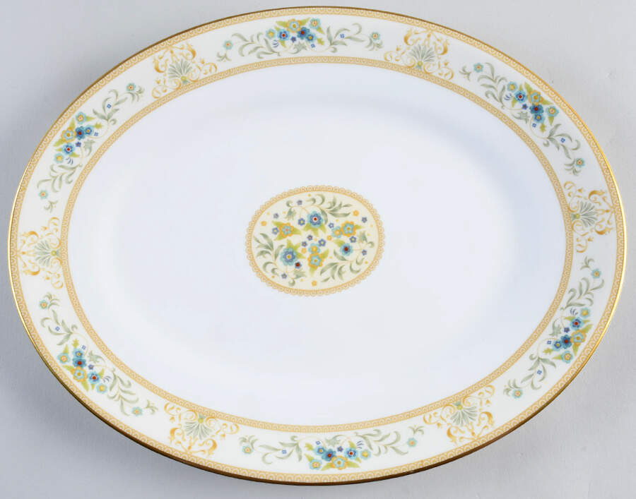 Agincourt Ivory 13" Oval Serving Platter by Wedgwood-1