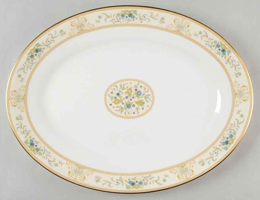 Agincourt Ivory 15" Oval Serving Platter by Wedgwood-1