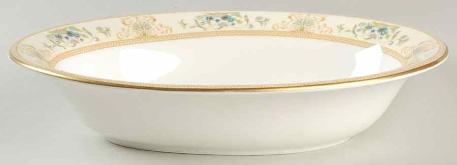 Agincourt Ivory 10" Oval Vegetable Bowl by Wedgwood-1