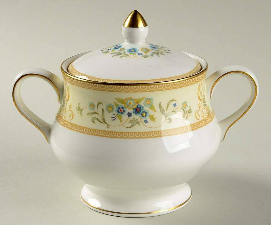 Agincourt Ivory Sugar Bowl & Lid by Wedgwood-1