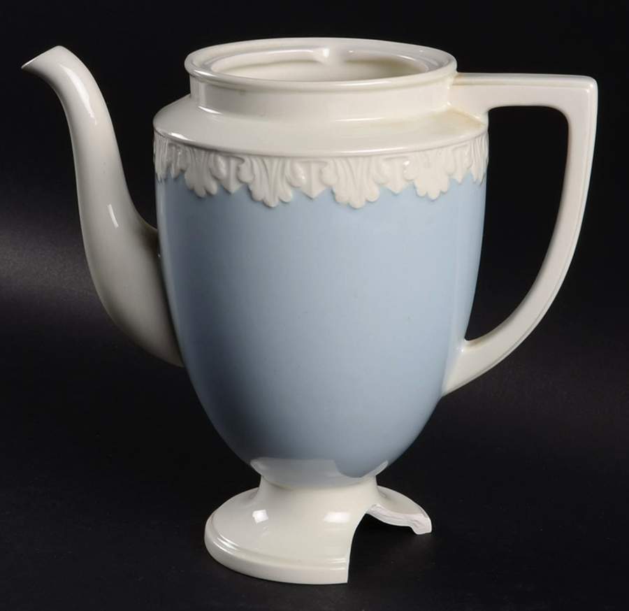 Albion Corinthian Blue Coffee Pot No Lid by Wedgwood-1