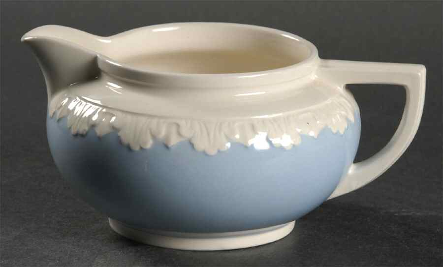 Albion Corinthian Blue 146 Shape Creamer by Wedgwood-1