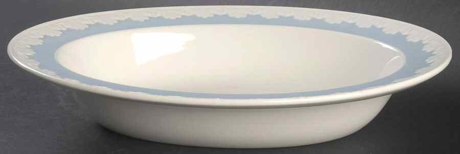 Albion Corinthian Blue 10" Oval Vegetable Bowl by Wedgwood-1