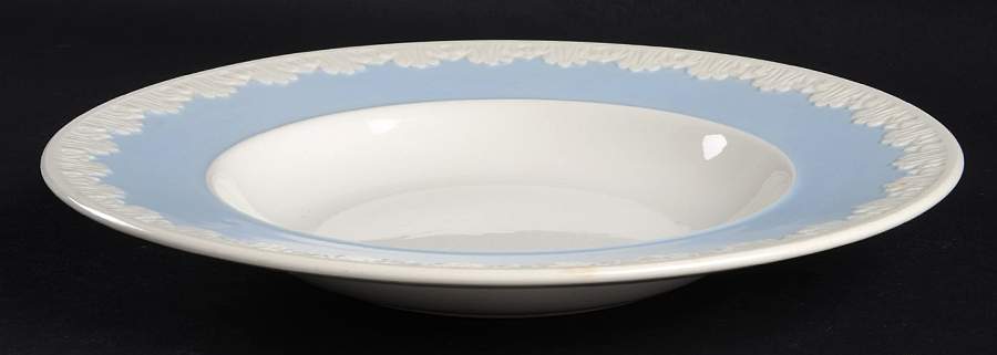 Albion Corinthian Blue Rim Soup Bowl by Wedgwood-1