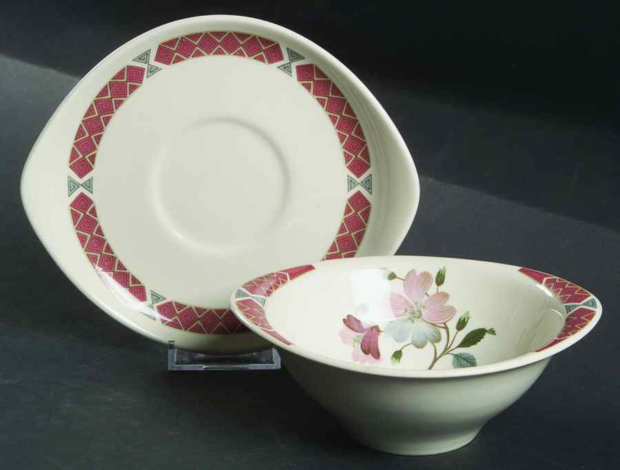 Albany Flat Cream Soup Bowl & Saucer Set by Wedgwood-1
