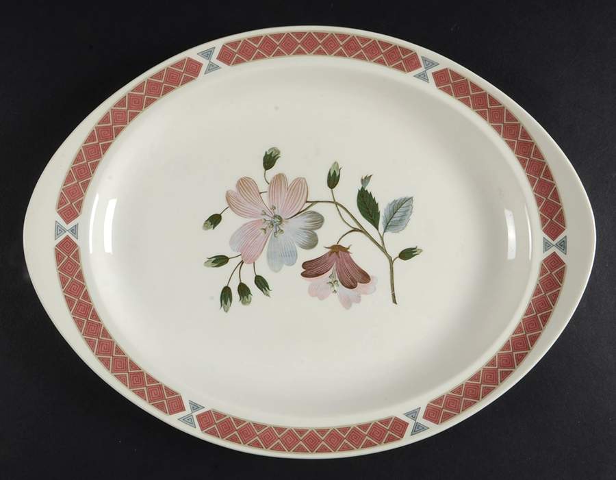 Albany 12" Oval Serving Platter by Wedgwood-1