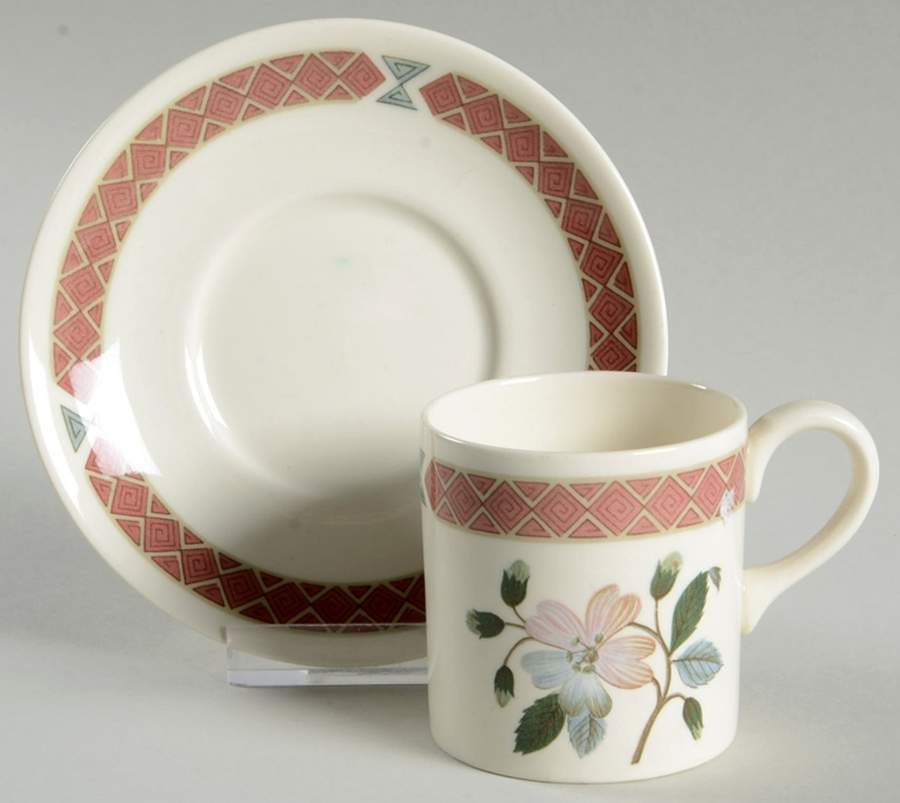 Albany Flat Demitasse Cup & Saucer Set by Wedgwood-1