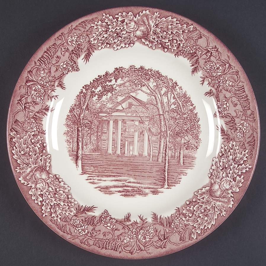 Alabama College Pink Dinner Plate by Wedgwood-1