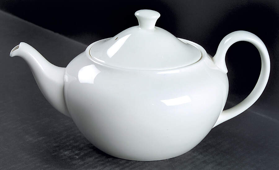 Alpine White Teapot & Lid by Wedgwood-1