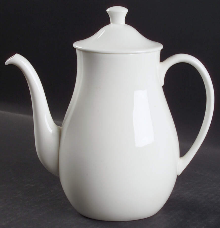 Alpine White Coffee Pot & Lid by Wedgwood-1