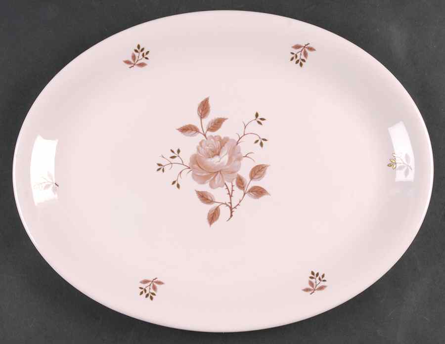 Alpine Rose 13" Oval Serving Platter by Wedgwood-1