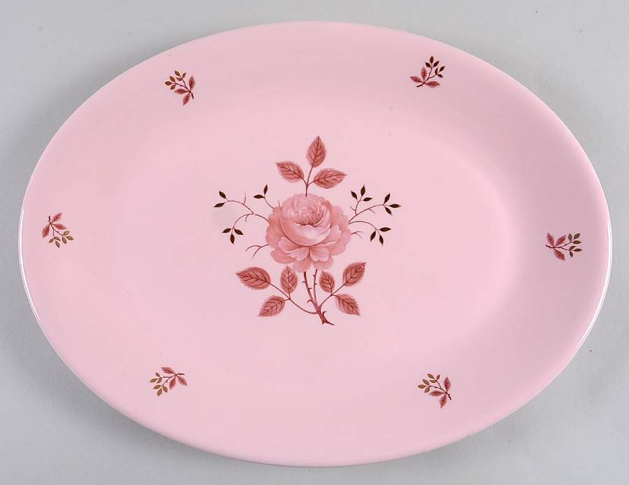 Alpine Rose 15" Oval Serving Platter by Wedgwood-1