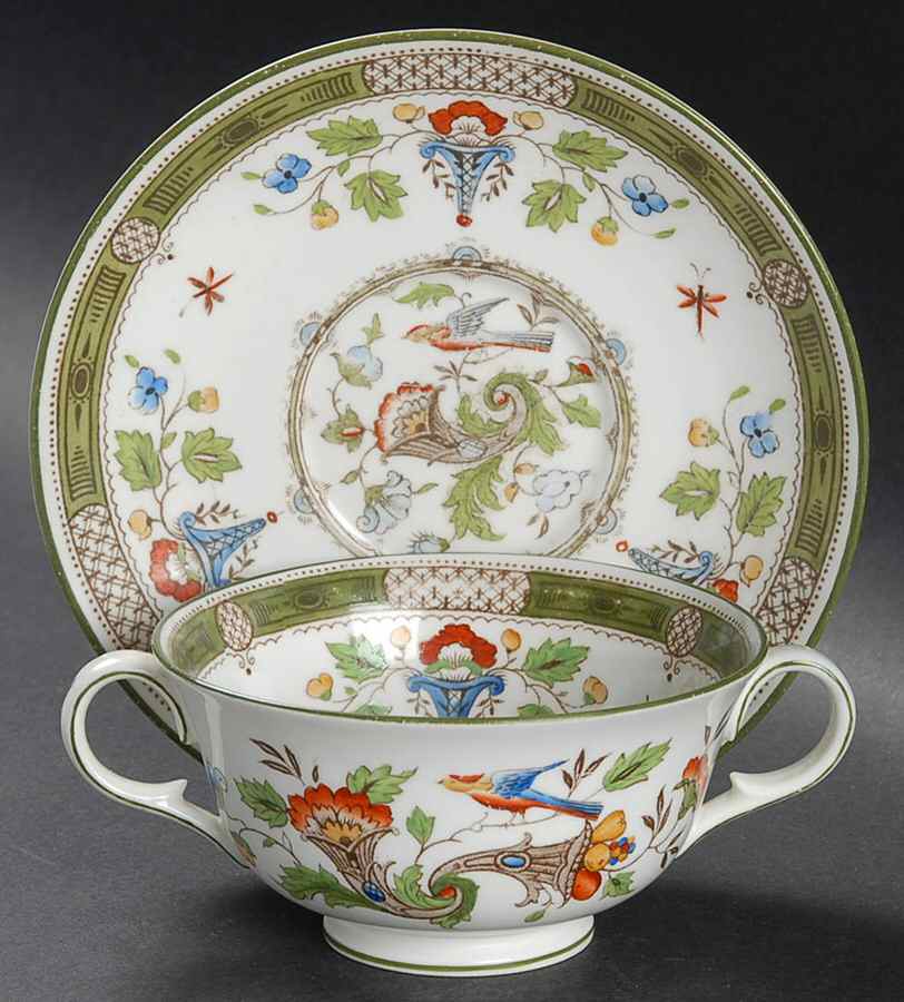 Altona Footed Bouillon Cup & Saucer by Wedgwood-1