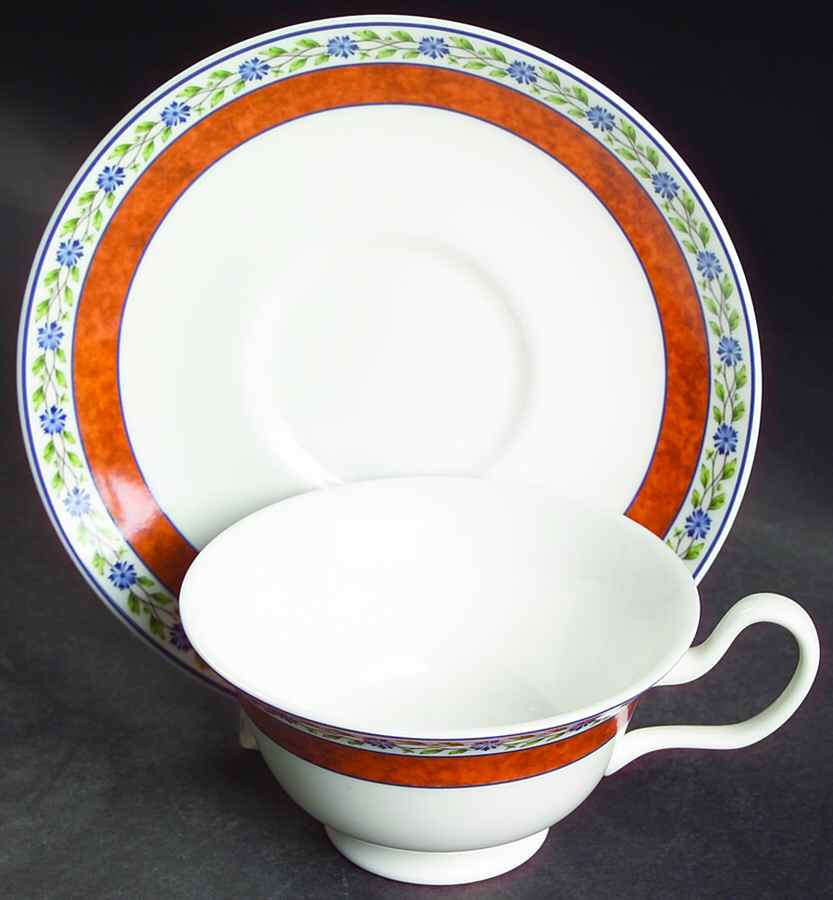 Amalfi Footed Cup & Saucer Set by Wedgwood-1