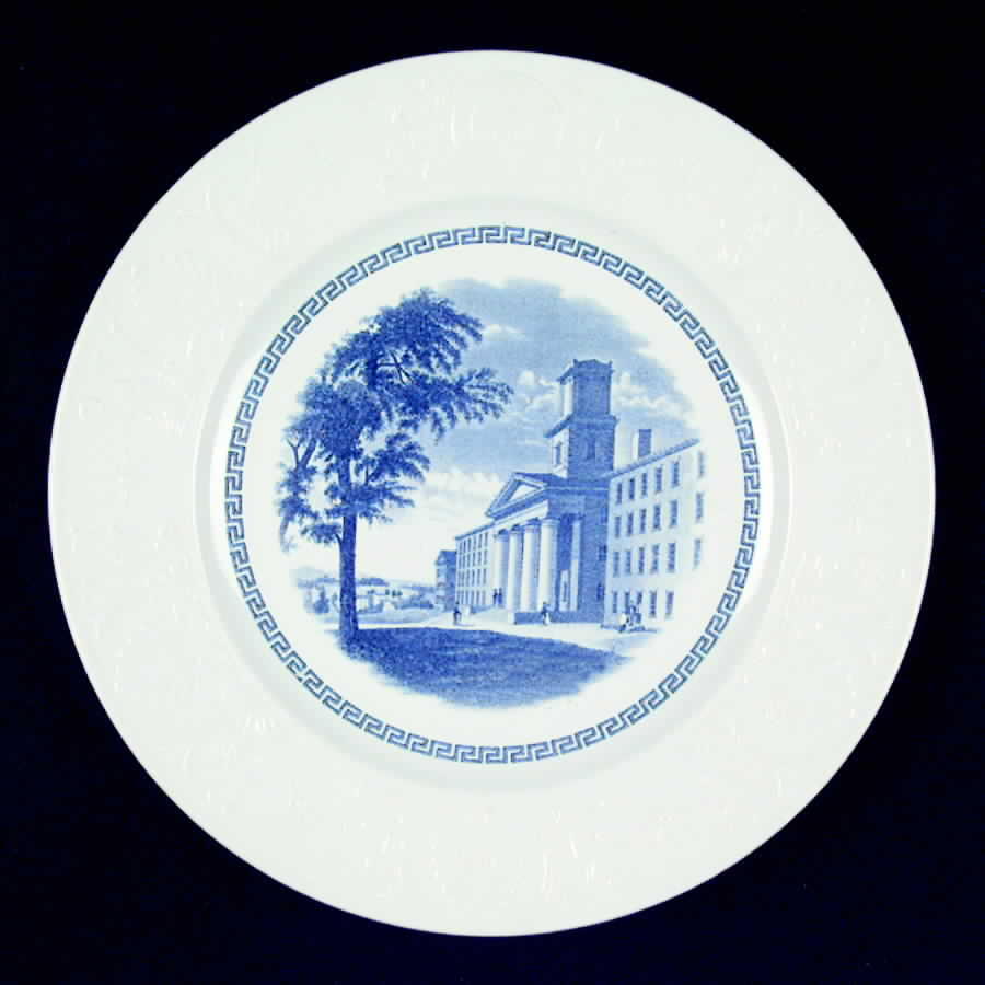 Amherst College Blue Dinner Plate by Wedgwood-1