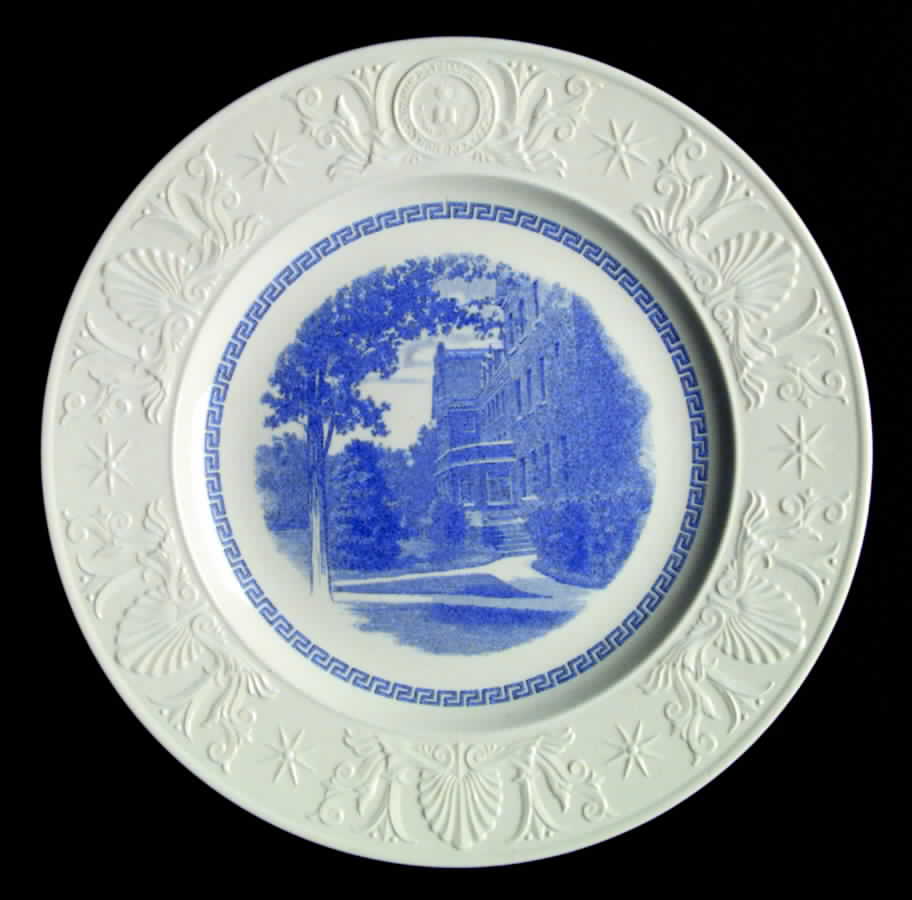 Amherst College Blue Dinner Plate by Wedgwood-1
