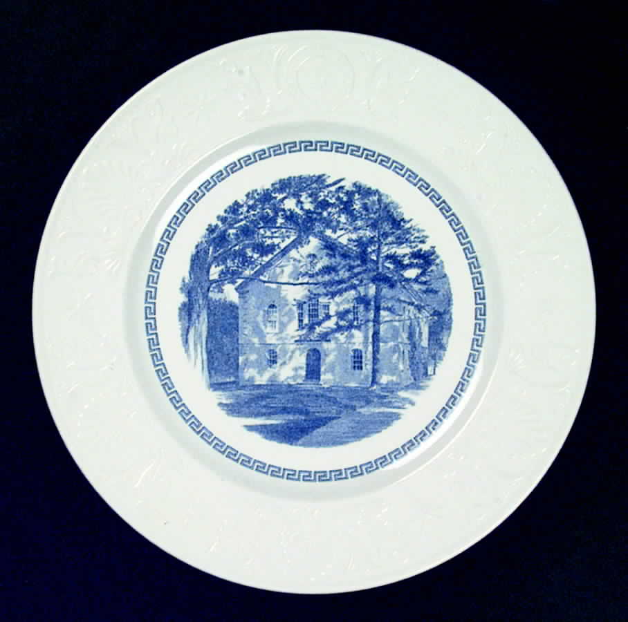 Amherst College Blue Dinner Plate by Wedgwood-1