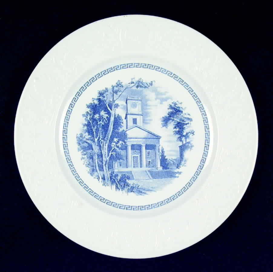 Amherst College Blue Dinner Plate by Wedgwood-1
