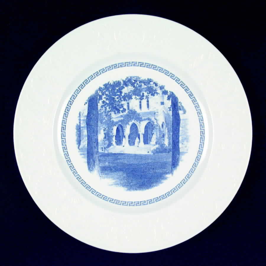 Amherst College Blue Dinner Plate by Wedgwood-1