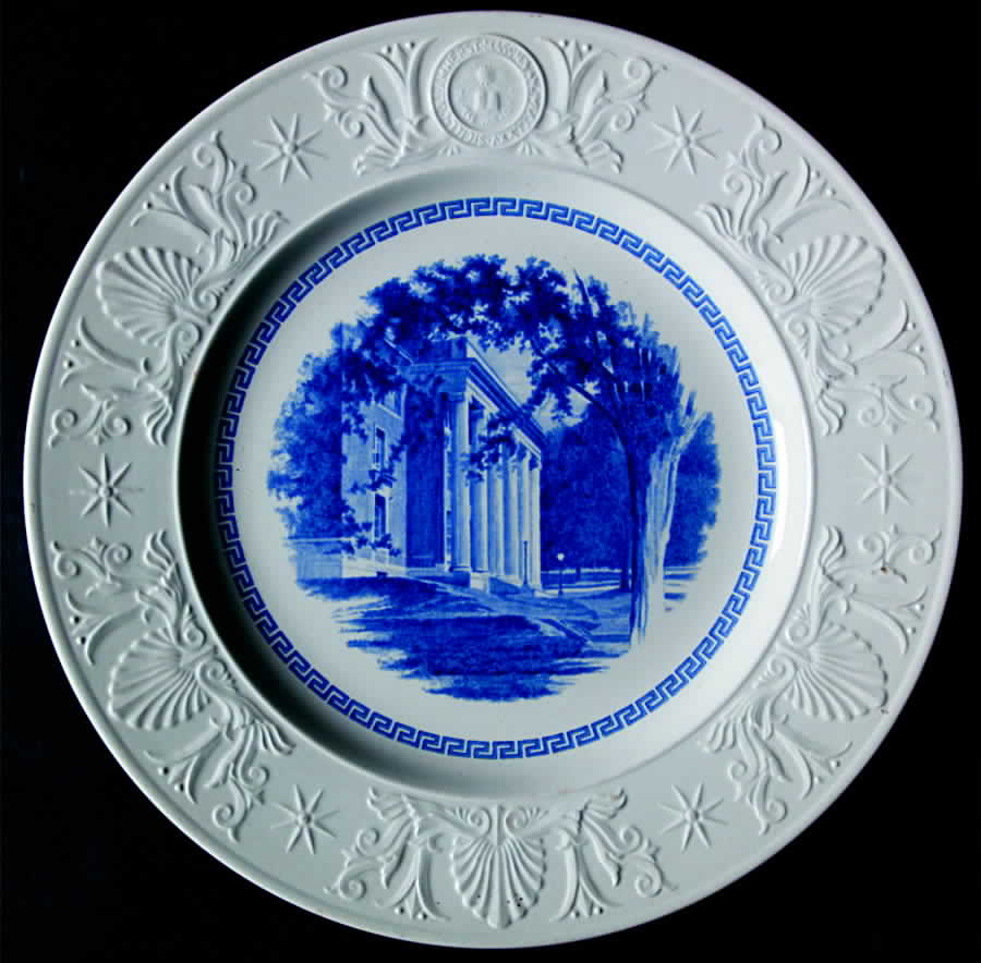 Amherst College Blue Dinner Plate by Wedgwood-1
